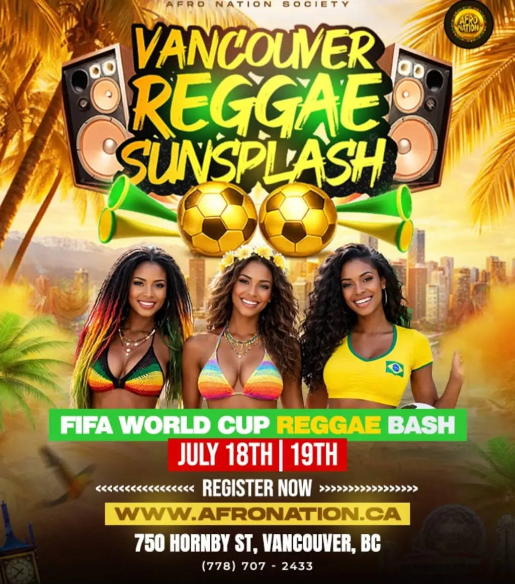 Poster for 2026 Vancouver Reggae Sunsplash Music Festival