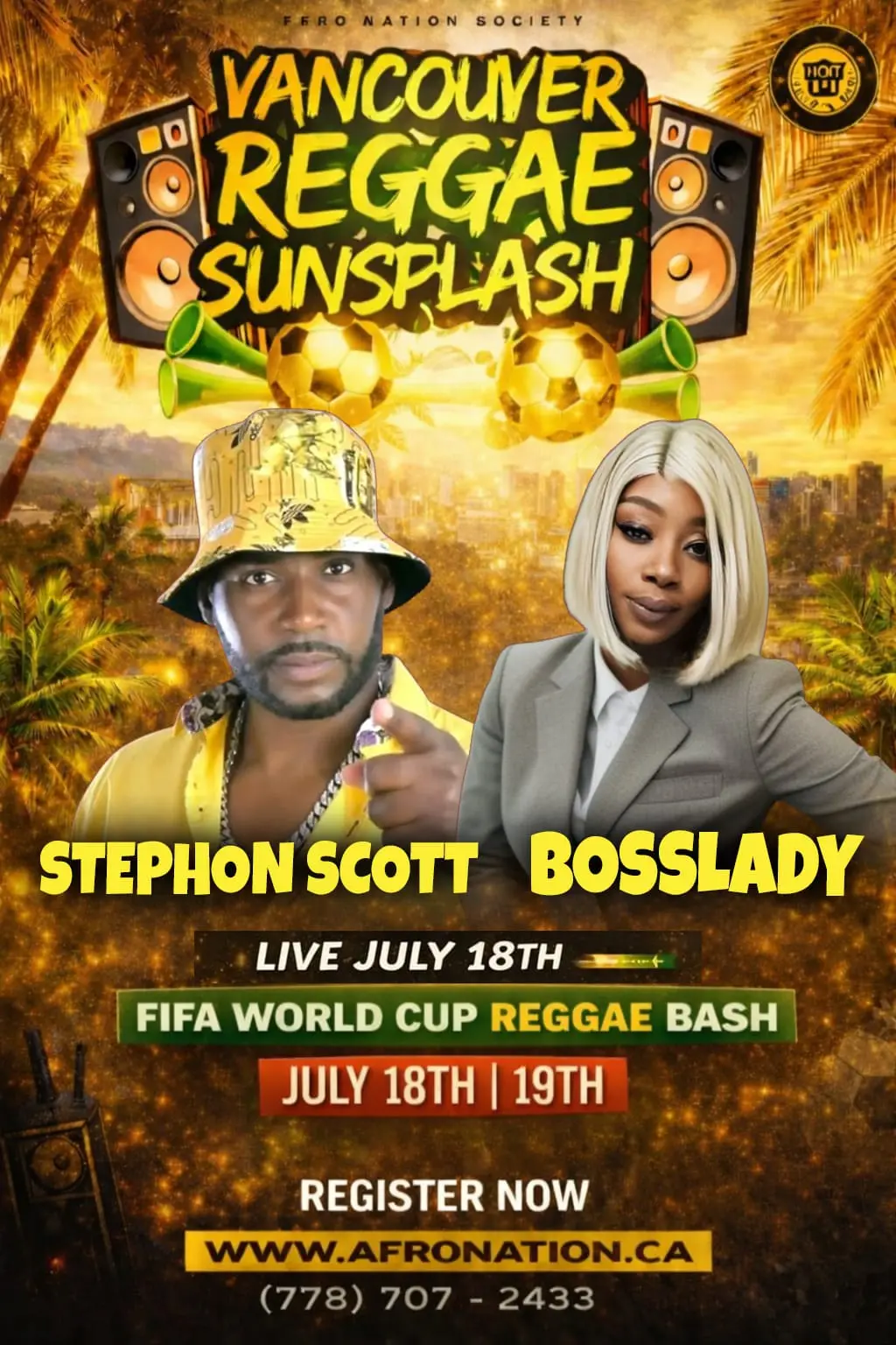 2026 Sunsplash Poster featuring Stephon Scott and Bosslady