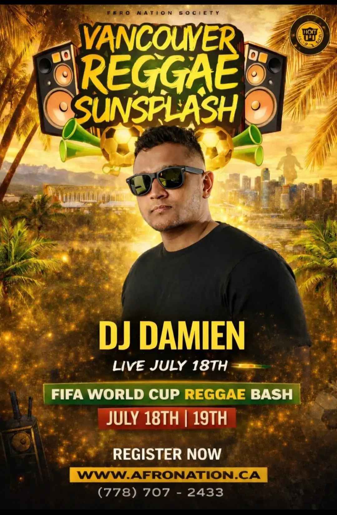 2026 Sunsplash Poster featuring DJ Damien
