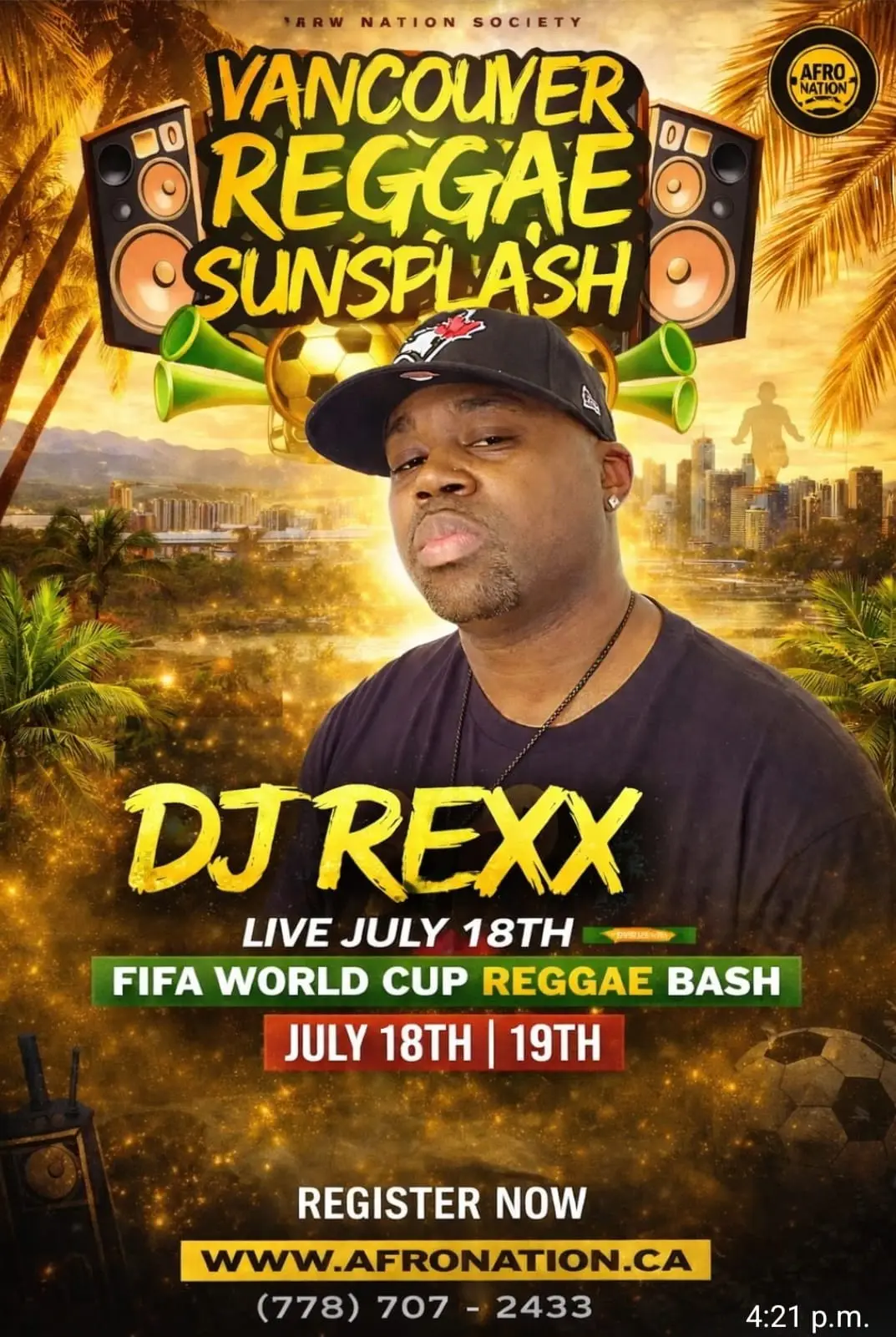 2026 Sunsplash Poster featuring DJ Rexx
