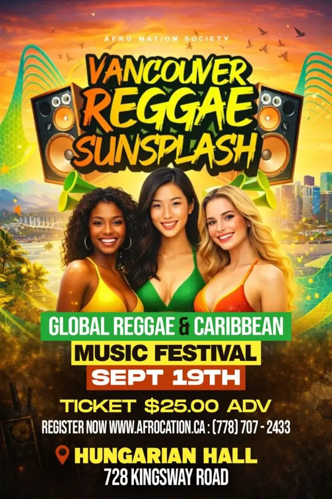 Vancouver Reggae Sunsplash Festival 2026 Poster