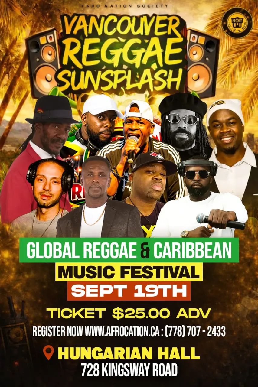 Vancouver Reggae Sunsplash Festival 2026 Poster